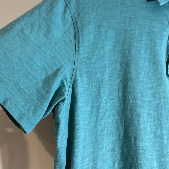 EVEN TIDE Men’s Large 100% Cotton Blue Short Sleeve Polo - Picture 3 of 7